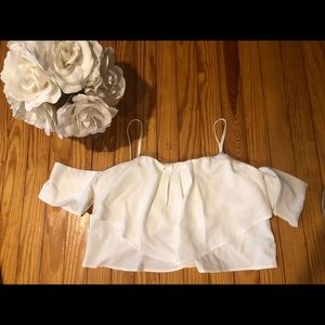White crop top *NEVER WORN*